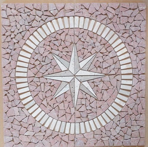 Rosone mosaico marmo - rosone,