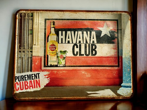 Plaque métal havana club - havana,