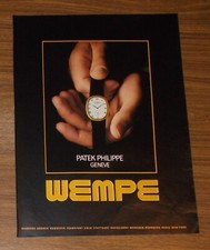 Rara pubblicità vintage PATEK