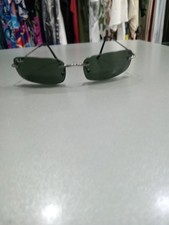 Ray-ban Rb3193 Uptown Rimless Argento Lenti Nere Junior Tg53 Discrete Cond. T765