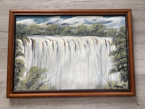 Quadro pittoresco cascata arte