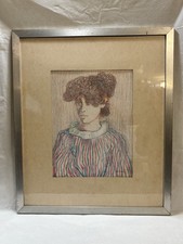 Quadro Pastello Su Tela