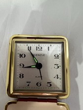 RARA Sveglia da Viaggio Vintage KIENZLE Meccanica Carica Manuale Funzionante