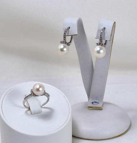 Orecchini anello oro bianco - e,