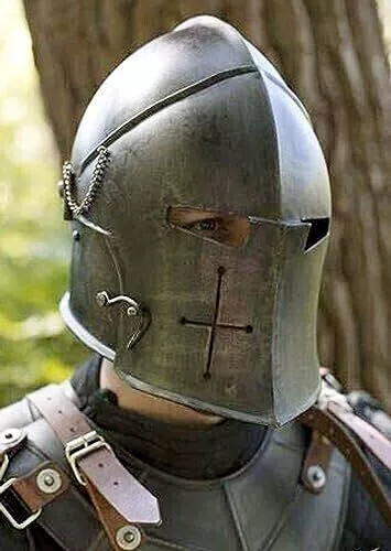 Elmetto templare medievale - elmetto,