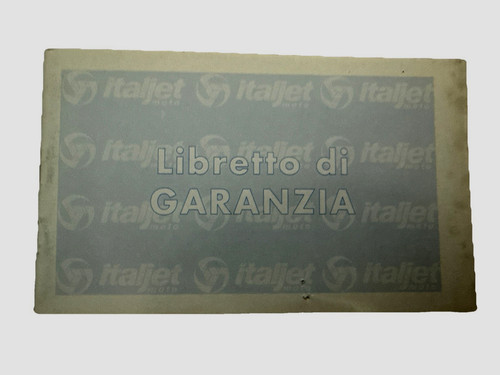 Libretto garanzia italjet - libretto,