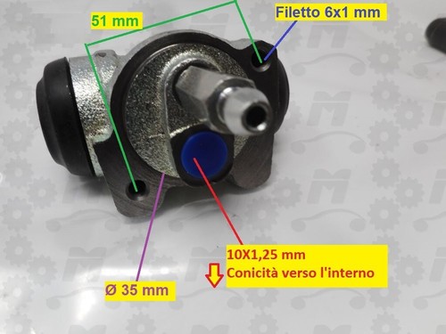 Cilindretto freno ruota per - freno, ruota,