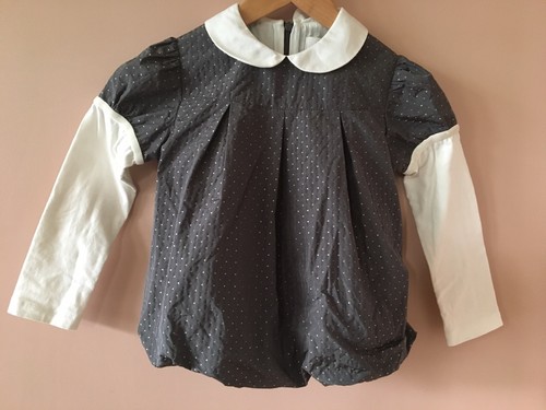 Raro top bolle - top, grigio