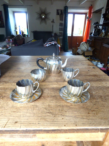 Service café métal - à,
