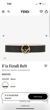 F Is Fendi Belt Reversible