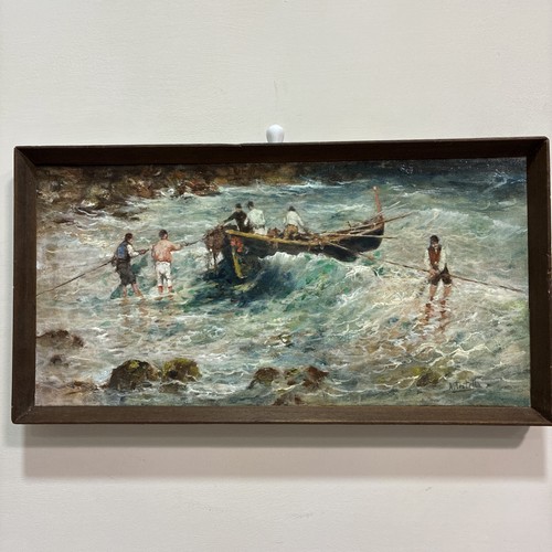 Quadro antico olio tela - antico,