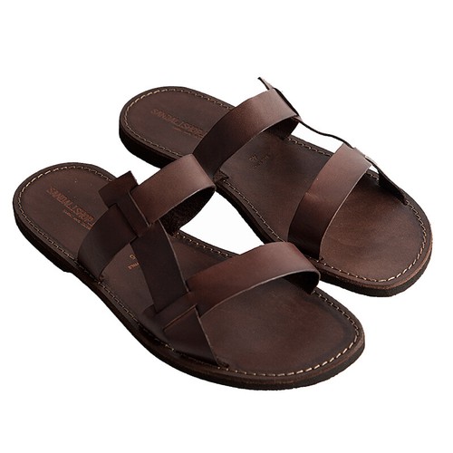 Sandali uomo ciabatte pelle - sandali,