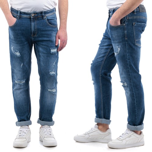 Jeans strappato uomo pantaloni - jeans,