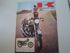 advertising Pubblicità 1973 MOTO KAWASAKI 500 MACH III H1 D H1D