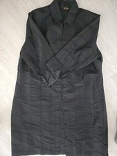 abito nero seta thai cucito