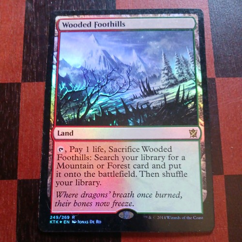Mtg wooded foothills - foil, lp