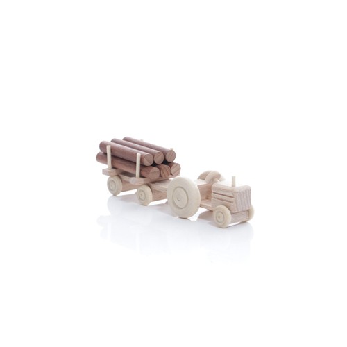Gioco legno trattore con - legno,