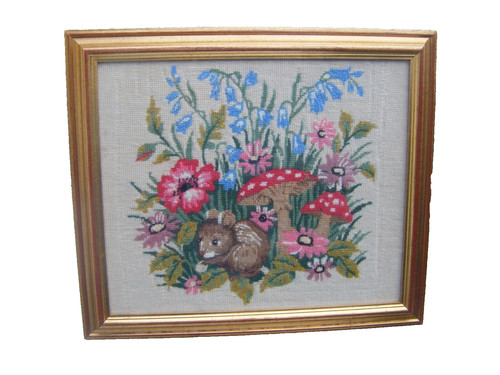 Vintage dormouse tapestry - vintage,