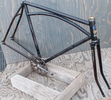 FORCELLA TELAIO traliccio bici Simmons ArchBar anteguerra vintage + ruota legno 28" BikeTOC