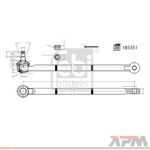 Febi 185351 barra - 185351, sterzo