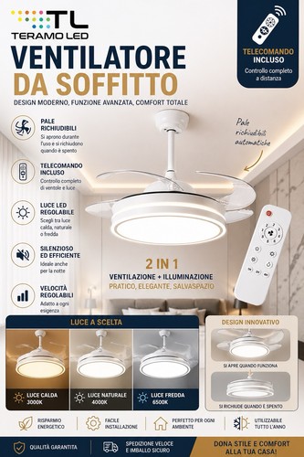 Ventilatore soffitto con - ventilatore,