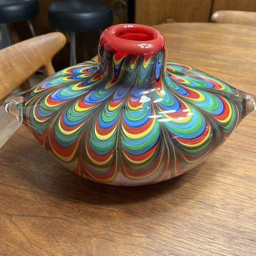 Vaso vetro murano con - vetro,