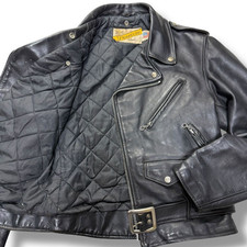 Giacca Motociclista Schott 618 Perfecto 38 Steerhide Pelle Doppio Nero