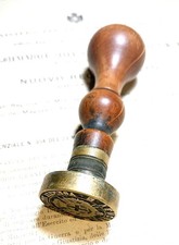 Raro antico timbro sigillo Agenzia delle Tasse Venosa Potenza 110x33mm fine '800