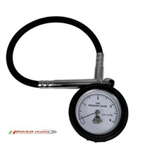 Manometro Strumento 52mm ROAD Italia Pressione Gomme pneumatici 0-4 BAR