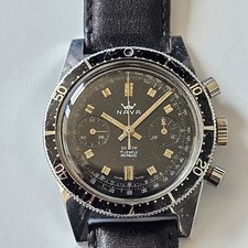 "NAVA"-20 ATM-ACCIAIO-OVERSIZE (38 MM)-CASSA A VITE-LANDERON 248-SUB 200 M-RARO