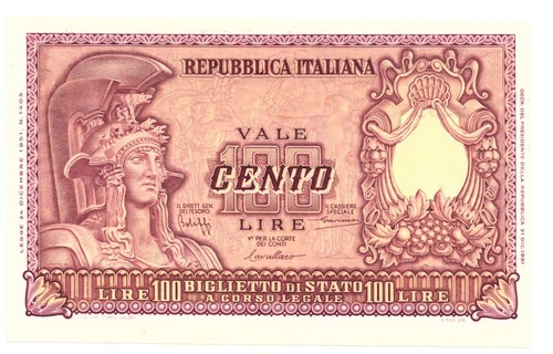 Italy 100 lire 1951 busto - italy,