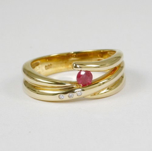 Anello oro 585 carati - anello,