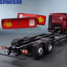 KIT 2 FANALI POSTERIORI LED STOP FRECCIA PER CAMION RIMORCHI CAMPER VAN 12/24 V