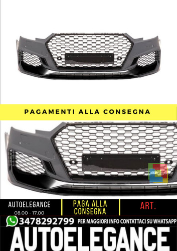 Paraurti anteriore rs4 look - anteriore,