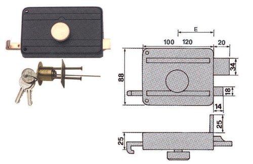 Serrature applicare per porte