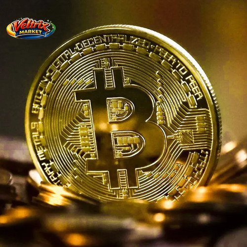 Moneta bitcoin oro collezione - moneta,