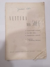fiat 500 c libretto libro manuale uso e manutenzione book owners livret Broschür