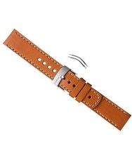 Kit cinturino in pelle marrone