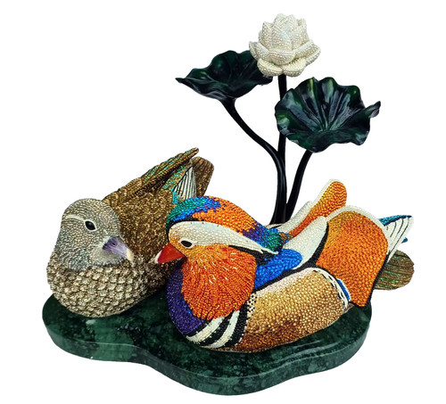 Figura cristallo anatre - di,