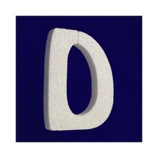 Lettera D in polistirolo per