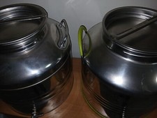 3 Fusti Sansone e Cordivari 30L Contenitore per olio - Acciaio Inox
