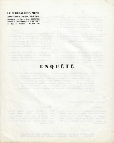 Rare tract surréaliste - tract,
