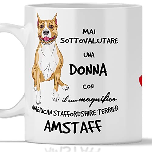 Tazza amstaff regalo - amstaff,