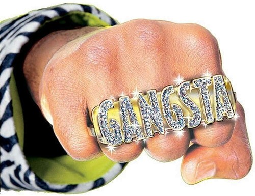 Anello gangsta costume - anello,