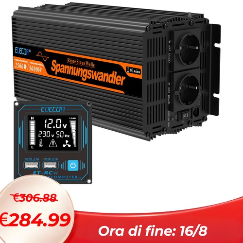 Edecoa inverter 12v 220v - 220v, onda