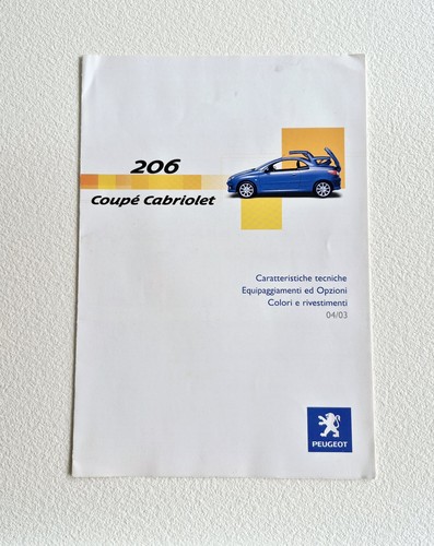 Peugeot 206cc depliant - 206cc,