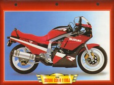 SUZUKI GSX-R 1100 J GSXR 1100 1988 (1986-1989) : Fiche Moto #000810