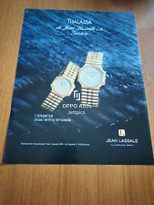 1985 THALASSA OROLOGIO JEAN LASSALE WATCH VINTAGE AD PUBBLICITA