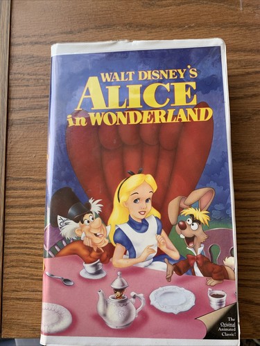 Alice wonderland vhs tape - in,