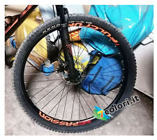 Kit 8 scritte adesive in vinile per cerchi ruote bici MTB Red Passion Fulcrum